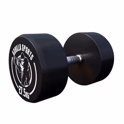 Gorilla Sports 100532-00049-0030, Haltère au poids fixe, Fonte, 27,5 kg