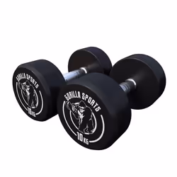 Gorilla Sports 100278-00008-0109, Haltère au poids fixe, Fonte, 20 kg, 2 pièce(s)