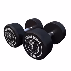 Gorilla Sports 100279-00008-0110, Haltère au poids fixe, Fonte, 25 kg, 2 pièce(s)