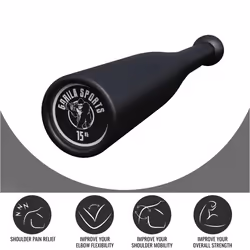 Gorilla Sports 100531-00019-0020 haltère Haltère au poids fixe 15 kg
