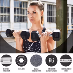 Gorilla Sports 100518-00008-0009 haltère Haltère au poids fixe 4 kg