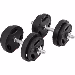 Gorilla Sports 100681-00007-0025 haltère Haltère ajustable 21 kg