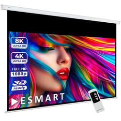 ESMART Professionnel MIMOTO Écran de Projection Moteur 295 x 165 cm (133) 16:9  Télécommande programmable  Écran de moteur
