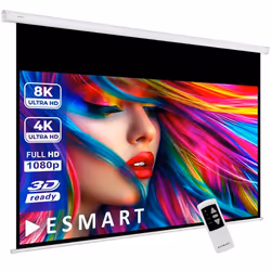 ESMART Professionnel MIMOTO Écran de Projection Moteur 203 x 114 cm (92) 16:9  Télécommande programmable  Écran de moteur