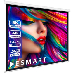 Écran de projection ESMART Professionnel MIROLO Toile 203 x 203 cm (113) 1:1  Rollo LCD LED