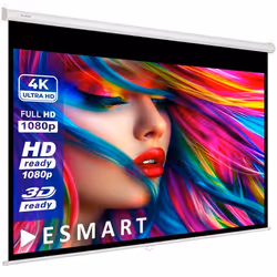 ESMART Economy EXR Toile store enrouleur 200 x 113 cm (90)  Format 16:9  Écran de projecteur home cinéma écran Rollo LCD LED