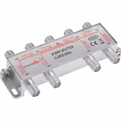 Répartiteur dantenne - Poppstar - 8 sorties - 100dB - 5-2450 MHz - Compatible 4K