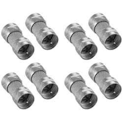 8x Adaptateur coupleur F (connecteur: Fiche F vers Fiche F) câble dantenne SAT