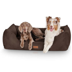 Knuffelwuff DreamlinePanier Lit  Coussin Corbeille pour chien marron XL 105 x 75cm