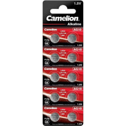 Ag 10 / LR54 / LR1130 / 389 Blister de 10 Piles - Camelion