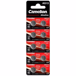 Camelion 12051013, Batterie à usage unique, LR44, Alcaline, 1,5 V, 10 pièce(s), 138 mAh