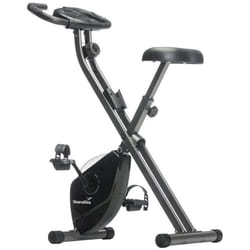 Vélo dappartement pliable Skandika Foldaway X-1000 - 8 niveaux de resistance - Inertie 26 kg - Jusquà 130 KG - Noir