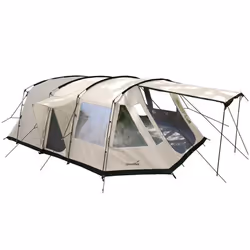 Tente familiale tunnel Skandika Nordland 4 Sleeper - 4 personnes - 580 x 320 cm - 1 x cabine noire divisible