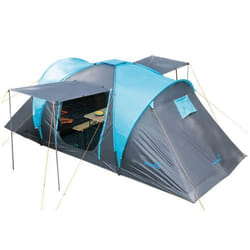 Tente dôme familiale - Skandika Hammerfest 4 Protect - 4 personnes - Sol cousu - 500x220 cm - 2 cabines Colonne deau: 3000 mm