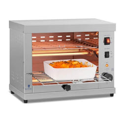 Toaster Toasteur Double Salamandre Grill Professionnel Four Gratiner Inox Quartz 3.250W 275x50x385cm Royal Catering RCET 360