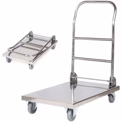 Nom du fabricant : RCFT-1 Le chariot à plateforme entièrement en acier inoxydable dispose d'une grande plateforme avec une ch ...