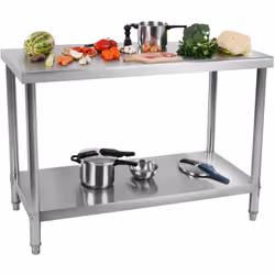 ⭐⭐⭐⭐⭐ Table de travail en inox - 120 x 70 cm de marques Royal Catering ✅ Modèle: RCAT-120/70 ✅ Article: 10010496 ⬇️ Caractéri ...