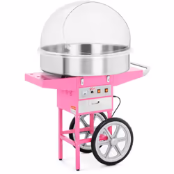 ⭐⭐⭐⭐⭐ Machine à barbe à papa - 72 cm - 1 200 W - Chariot et coupole de protection de marques Royal Catering ✅ Modèle: RCZC-12 ...