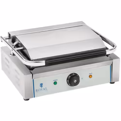 ⭐⭐⭐⭐⭐ Machine à panini nervurée - 1 x 2.200 watts de marques Royal Catering ✅ Modèle: RCKG-2200-G ✅ Article: 10010245 ⬇️ Cara ...