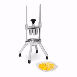 Coupe fruits et légumes Inox Diamètre des lames 9cm Pieds en caoutchouc antidérapants 215x215x48cm Royal Catering RCOT-8