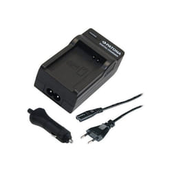 Chargeur de batteries - PATONA - Canon LP-E6 - Adaptateur secteur - Adaptateur voiture - Noir
