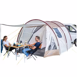 Auvent minibus van - Skandika Camper Tramp - 2 personnes - 370 x 320 cm - 1 cabine - Tente de camping