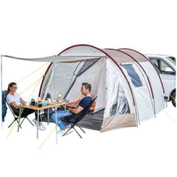 Auvent minibus van - Skandika Camper Tramp - 2 personnes - 370 x 320 cm - 1 cabine - Tente de camping