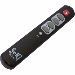 Hapena 7401010102, Universel, IR Wireless, Appuyez sur les boutons, Noir