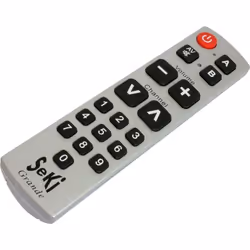 Hapena 740101303, Universel, IR Wireless, Appuyez sur les boutons, Gris