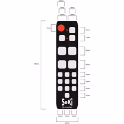 Hapena 740101303 télécommande IR Wireless Universel Appuyez sur les boutons