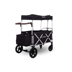 Chariot de jardin pliable Fuxtec Super Cruiser - transport charge 75 kg - Noir