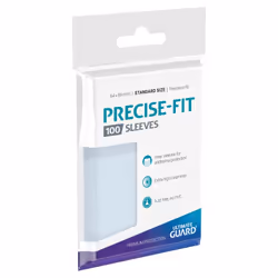 ULTIMATE GUARD Precise-Fit Sleeves Standard Size, Protège-carte, Transparent, 100 pièce(s)