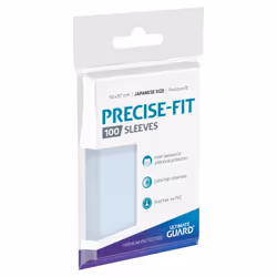 ULTIMATE GUARD Precise-Fit Japanese Size, Protège-carte, Transparent, 100 pièce(s)