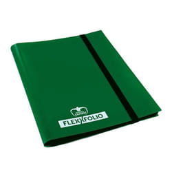 Album portfolio A5 FlexXfolio - Ultimate Guard - Vert - 20 pages - Pochettes à fond noir - Flexible