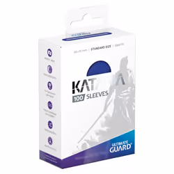 ULTIMATE GUARD Katana Sleeves Standard Size, Protège-carte, Bleu, 100 pièce(s)
