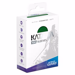 ULTIMATE GUARD Katana Sleeves Standard Size, Protège-carte, Vert, 100 pièce(s)