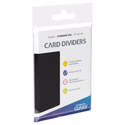 ULTIMATE GUARD Card Dividers, Noir, 10 pièce(s)