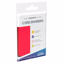ULTIMATE GUARD Card Dividers, Rouge, 10 pièce(s)