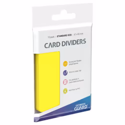 ULTIMATE GUARD Card Dividers, Jaune, 10 pièce(s)