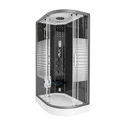 HOME DELUXE Douche à vapeur BLACK PEARL >Version: 120 x 80 cm Droite