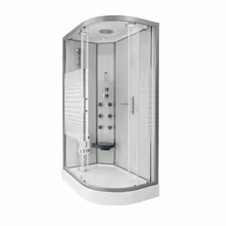 HOME DELUXE Duschkabine WHITE PEARL >Version: 120 x 80 cm Droite