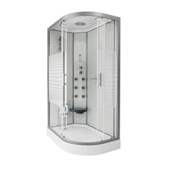 HOME DELUXE Duschkabine WHITE PEARL >Version: 120 x 80 cm Droite