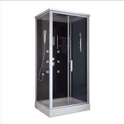 HOME DELUXE Duschkabine WAVE L >Taille: L - 100 x 80 cm