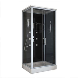 HOME DELUXE Duschkabine WAVE L >Taille: L - 100 x 80 cm