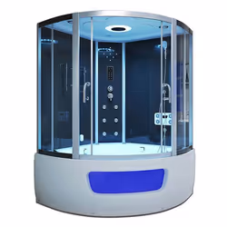 HOME DELUXE Douche à vapeur EXCLUSIO coleur: noirFonction de vapeur Massage des pieds inclus I Bain de vapeur Sauna à vapeur