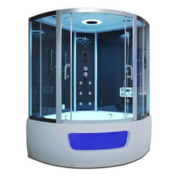 HOME DELUXE Douche à vapeur EXCLUSIO coleur: noirFonction de vapeur Massage des pieds inclus I Bain de vapeur Sauna à vapeur