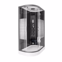 HOME DELUXE Douche à vapeur BLACK PEARL >Version: 120 x 80 cm Gauche