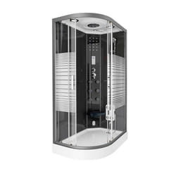 HOME DELUXE Douche à vapeur BLACK PEARL >Version: 120 x 80 cm Gauche