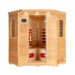 HOME DELUXE Cabine infrarouge REDSUN XXL Taille: 150 x 150 x 190 cm pour 4 personnes I Sauna infrarouge
