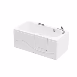 Baignoire HOME DELUXE VITAL M >Version: Droite< Sur pied Acrylique sanitaire I Baignoire de coin en acrylique